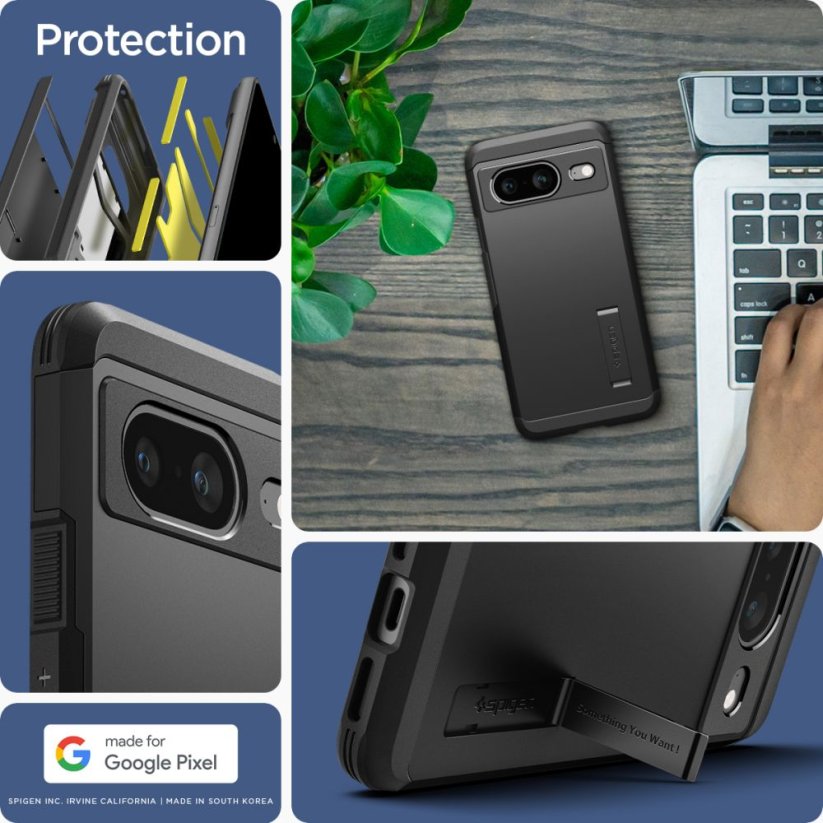 Kryt Spigen Tough Armor Google Pixel 8 Black