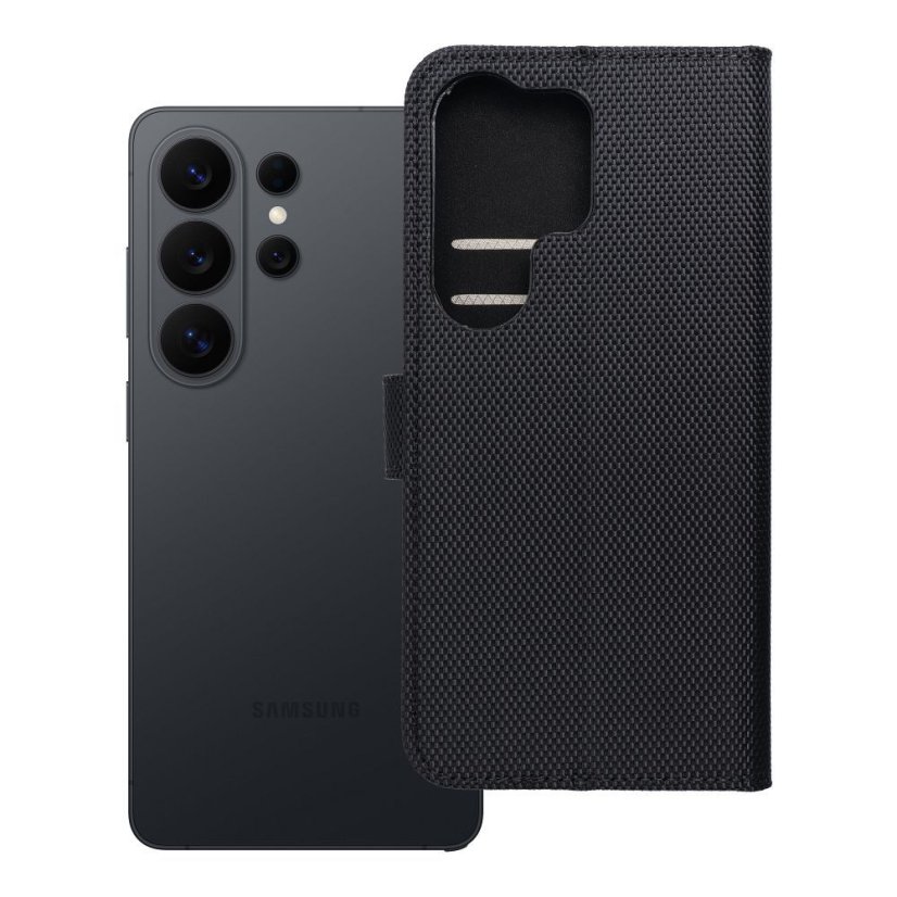 Kryt Anti-Theft 4Card Rfid Book Case Samsung Galaxy A56 Black Eco Leather