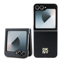 DKNY PU Leather Stack Logo zadný kryt pre Samsung Galaxy Z Flip 6 Black DKNY PU Leather Stack Logo zadný kryt pre Samsung Galaxy Z Flip 6 Black
