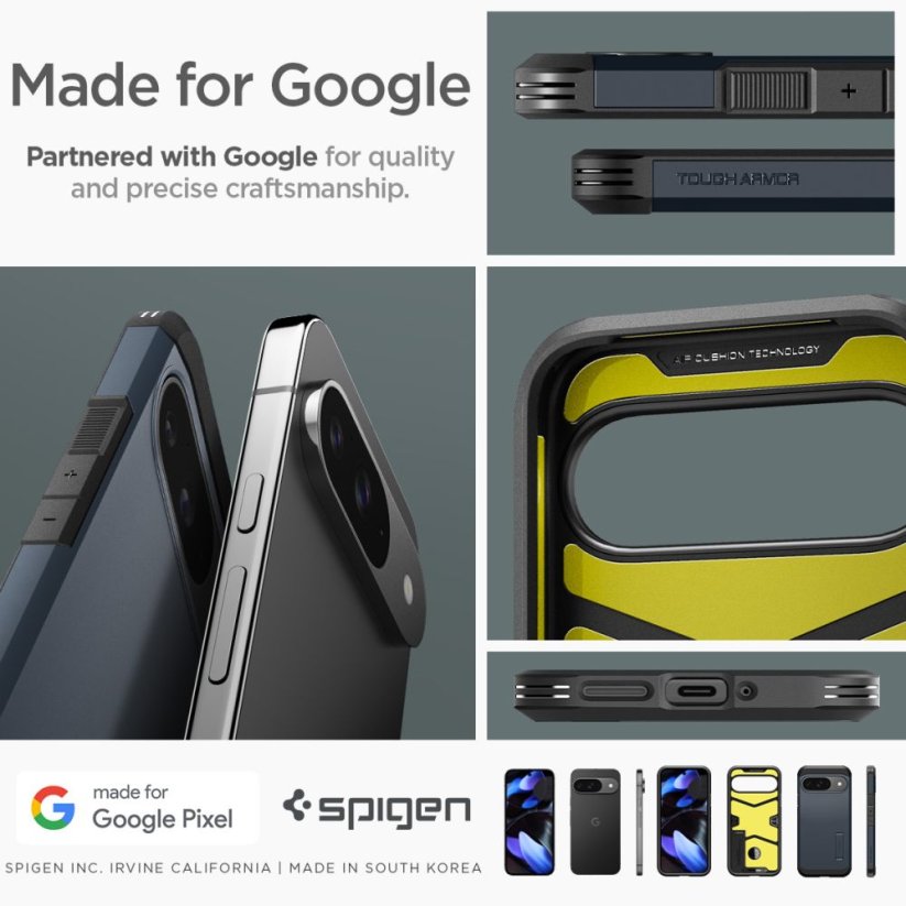 Kryt Spigen Tough Armor Google Pixel 9 / 9 Pro Metal Slate