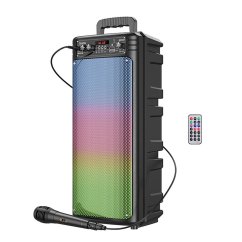 Hoco Wireless Speaker Bluetooth + Wire Microphone Bs52 Black