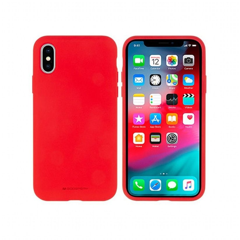 Mercury Silicone   iPhone 13 Pro Max červený