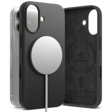 Ringke Silikonová magnetická pojistka Magsafe pro iPhone 17 Black