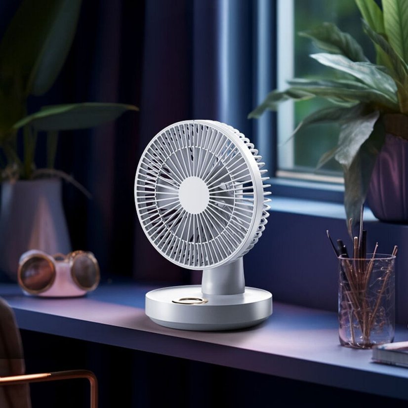 Desk Fan Lld-F77 Beige