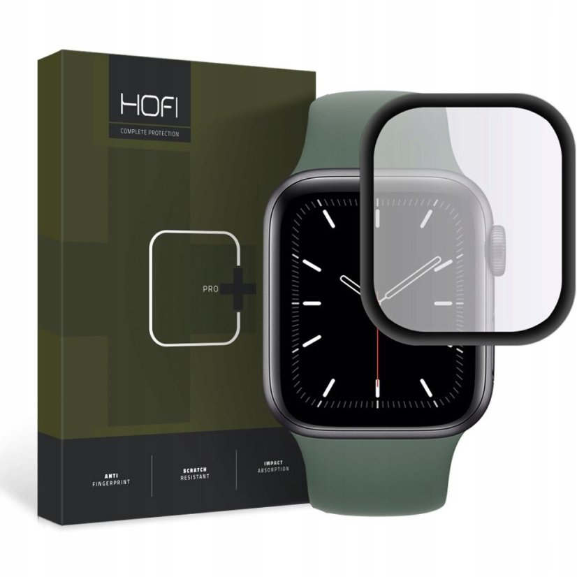 Edzett védőüveg Hydbridné Sklo Hofi Hybrid Glass Apple Watch 4 / 5 / 6 / SE 1 / 2 / 3 (44mm) Black