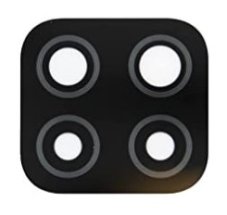 Náhradní sklo zadní kamery - Samsung Galaxy A22 4G (Black)