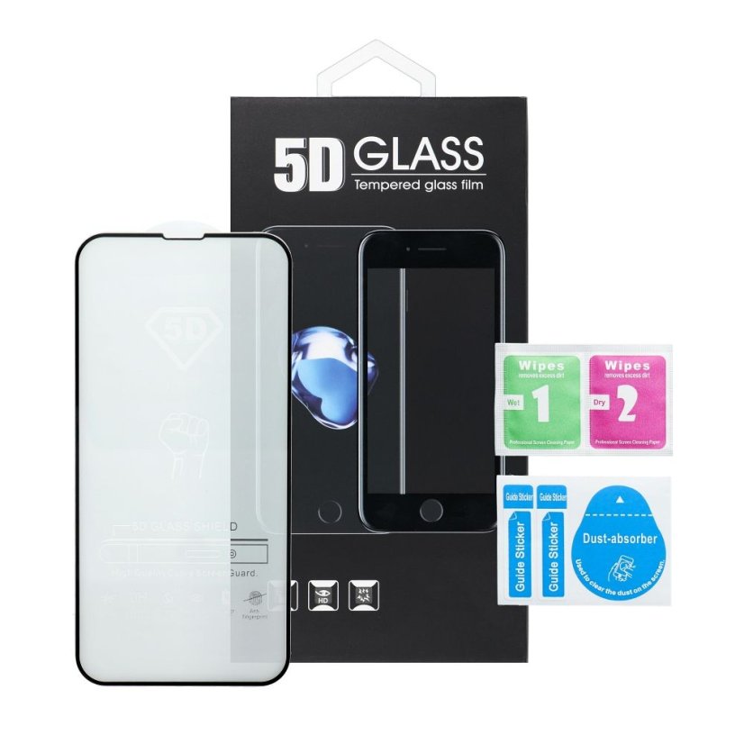 Edzett védőüveg 5D Full Glue Edzett védőüveg - Xiaomi 15 Pro / 15 Ultra Black