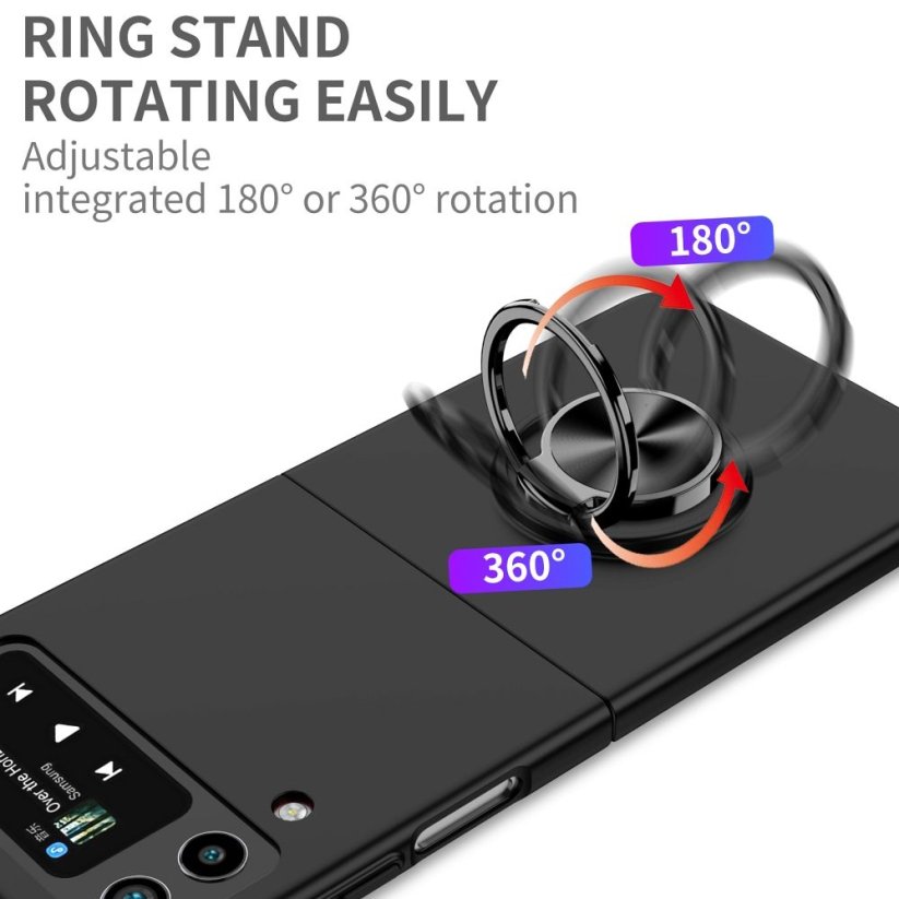 Kryt Kong Ring Case Samsung Galaxy Z Flip 4 5G Black
