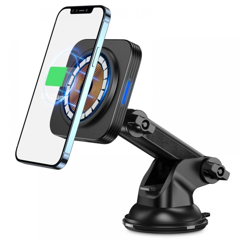 Kryt ESR Halolock Magnetic Magsafe Dashboard Car Mount Wireless Charger Black