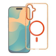 Kryt Case Samsung Galaxy A57 Frame Clear Hybrid Mag Cover s MagSafe Hermes Orange