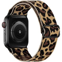 Scrunchie remienok pre Apple Watch (38/40/41mm) Brown Cheetah