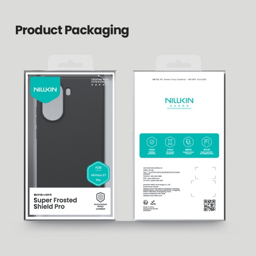 Nillkin Super Frosted PRO zadný kryt pre Poco X7 Pro 5G Black