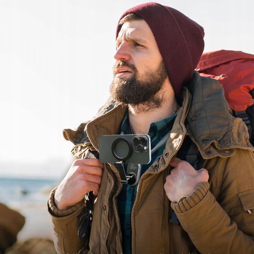 Óraszíj Tech-Protect Ac200 Magnetic Magsafe & Gopro & Dji nyaktartó Crayon Grey