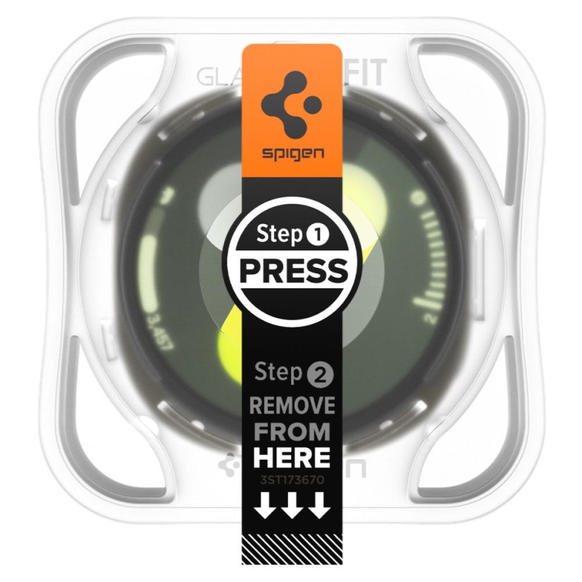 2ks v balení, set ochranných skiel Spigen Glas.Tr ”Ez-Fit” 2-Pack Samsung Galaxy Watch 8 (40 mm) Clear