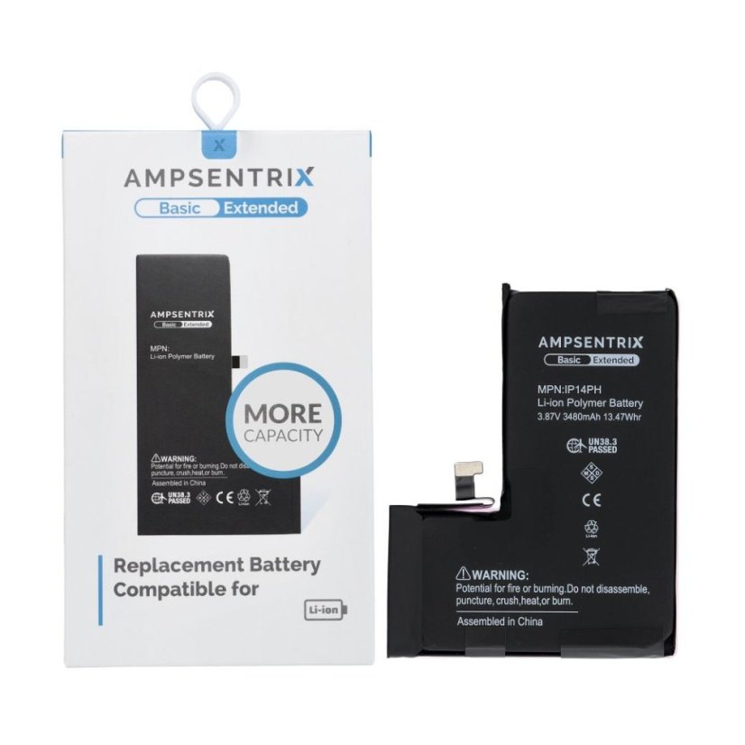 Akkumulátor Ampsentrix Basic Battery iPhone 14 Pro (High Capacity 3480 mAh)