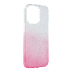 Forcell SHINING Case  iPhone 13 Pro priesvitný/ružový