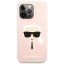 Kryt Original Faceplate Case Karl Lagerfeld Klhcp13Lslkhlp iPhone 13 Pro (Silicone K. Head / Light Pink)