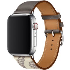 Kožený remienok pre Apple Watch (38/40/41mm) Etain Beton