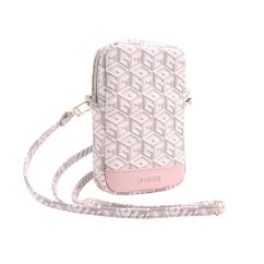 Guess PU G Cube Taška na Telefon so zipsom Pink