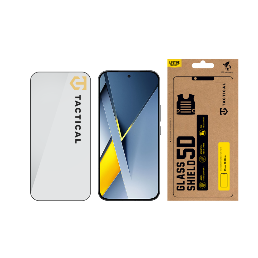 Tactical Glass Shield 5D sklo pre Poco F8 Ultra Black