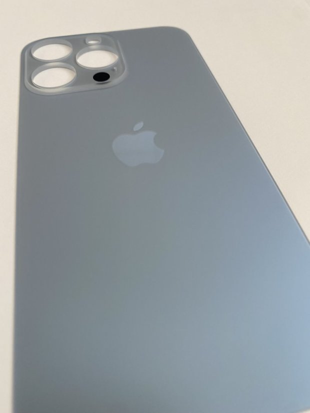 Apple iPhone 13 Pro Max - Sklo zadného housingu so zväčšeným otvorom na kameru (Sierra Blue)
