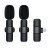 Wireless Lavalier Microphone Lightning Double (2 In Set) K1 Black