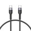 KÁBEL TECH-PROTECT ULTRABOOST TYPE-C CABLE PD60W/3A 25CM BLACK