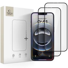 edzett védőüveg Tech-Protect Glass Fit+ 2-Pack iPhone 13 / 13 Pro / 14 / 16E / 17E Black edzett védőüveg Tech-Protect Glass Fit+ 2-Pack iPhone 13 / 13 Pro / 14 / 16E / 17E Black