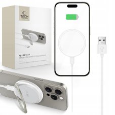 Bezdrôtová nabíjačka Tech-Protect Qi15W-A33 Magnetic Magsafe Wireless Charger White