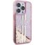 Kryt Original Faceplate Case Guess Guhcp15Xlfcsegp iPhone 15 Pro Max (Liquid Glitter Gold Stripes / Pink)