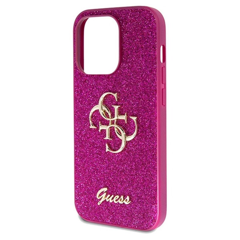 Kryt Original Faceplate Case Guess Guhcp15Lhg4Sgu iPhone 15 Pro (Fixed Glitter Big 4G / Purple)