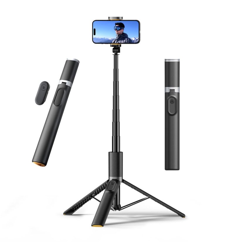 Selfie tyč Tech-Protect L08S Bluetooth Selfie Stick Tripod Black