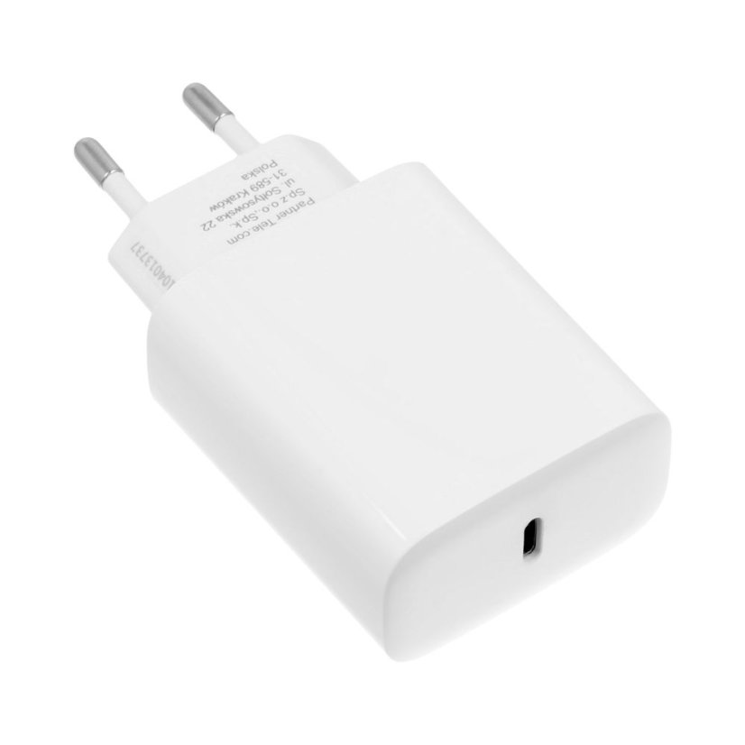 Kábel Phone Charger Forcell F-Energy USB C Qc4.0 Pd 3A 25W + Cable USB C to USB C Tfk-Tc-25Wpd White