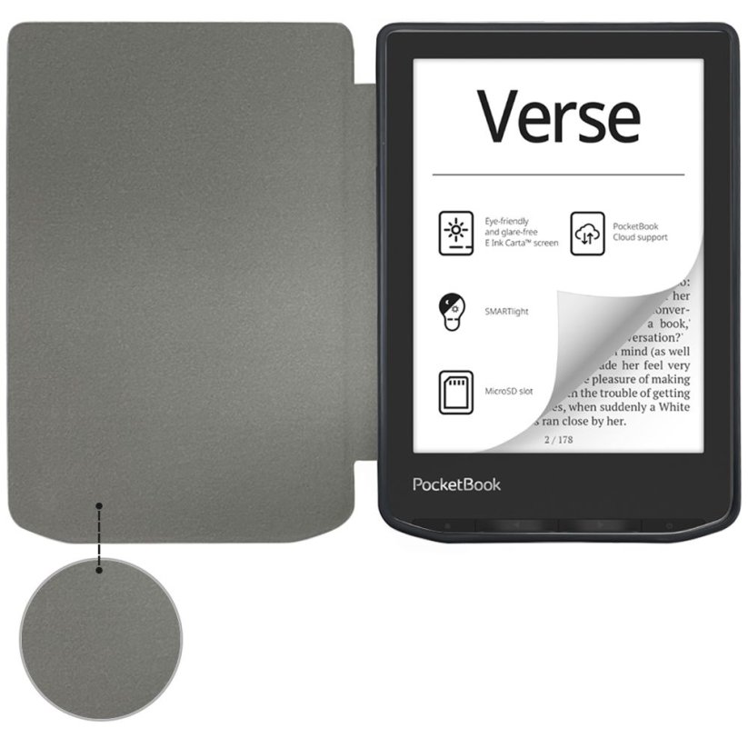 Kryt Tech-Protect Smartcase Pocketbook Verse / Verse Pro Black