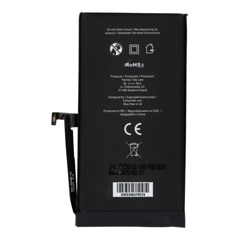 Akkumulátor Battery iPhone 15 3349 mAh Blue Star HQ