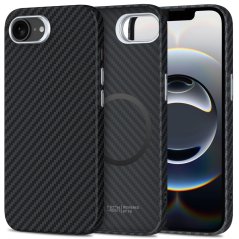 Kryt Tech-Protect Ion Carbon Magsafe iPhone 16E Black/Silver Kryt Tech-Protect Ion Carbon Magsafe iPhone 16E Black/Silver