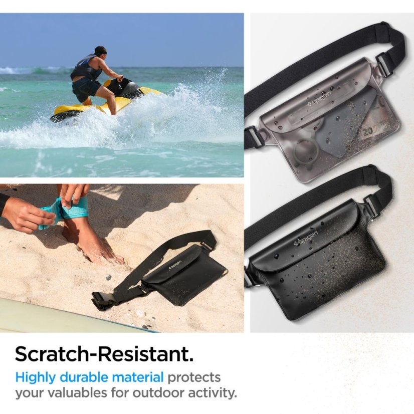 Vodeodolné púzdro Spigen A620 Universal Waterproof Waist Bag 2-Pack Black