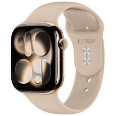 Tech-Protect szilikonszíj Apple Watch 8 / 9 / 10 / 11 / SE (40 / 41 / 42 mm) – Walnut