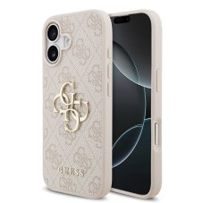 Guess PU 4G Metal Logo tok iPhone 17 rózsaszínhez Guess PU 4G Metal Logo tok iPhone 17 rózsaszínhez