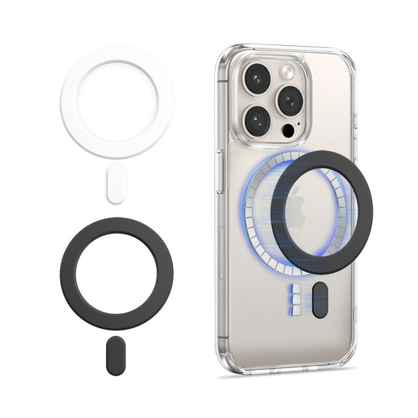 Tech-Protect mmp-100 Magnetic Magnetic Magsafe Ring 2 darabos Black és White csomagolásban