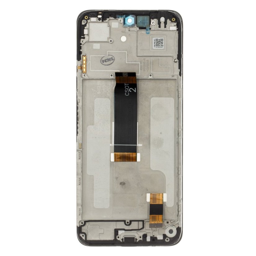 Kijelző kerettel Xiaomi Redmi 13 4G/5G Black (Service Pack - eredeti pótalkatrész)