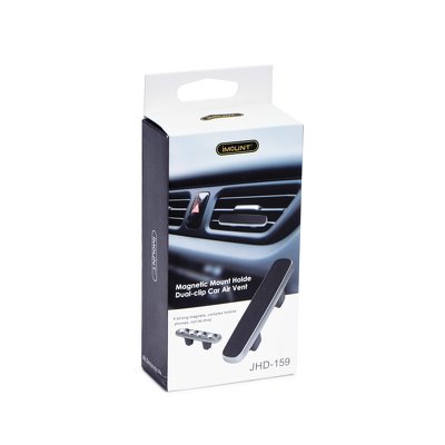 Magnetic Mount Holder Dual-Clip Air Vent Long