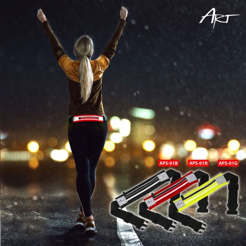 Tok Art Sport Belt With Case And Light Aps-01G Green