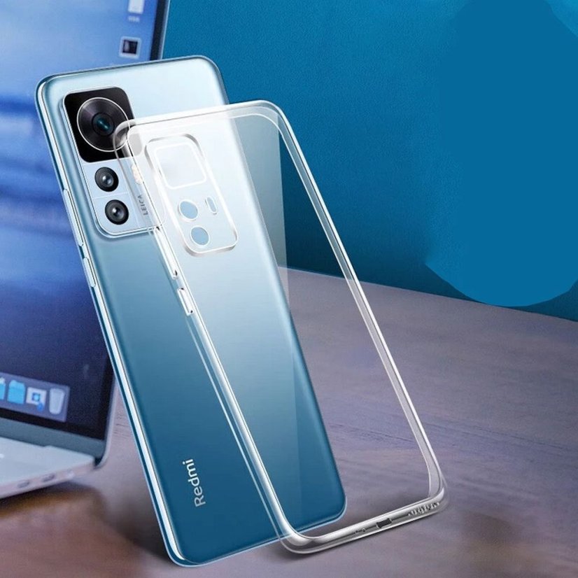 Tok Case Xiaomi 12T / 12T Pro 0,5 mm vastag szilikon tok átlátszó