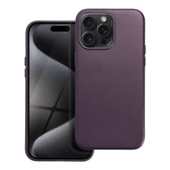 Kryt Leather Mag Cover Case iPhone 15 Pro Max Dark Violet