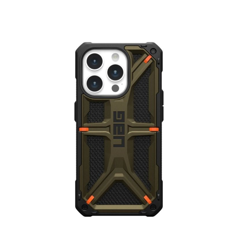 Kryt (Uag) Urban Armor Gear Monarch iPhone 15 Pro Kevlar Element Green