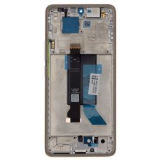 Kijelző kerettel Xiaomi Redmi Note 14 Pro 5G Golden (Service Pack - eredeti pótalkatrész)