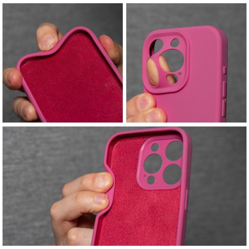 Kryt Case Silicone 2mm iPhone 12 Pink