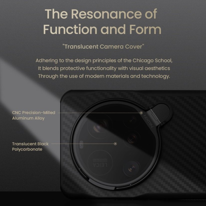 Nillkin CarboProp Aramid Magnetic (Transparent Lens) zadný kryt pre Xiaomi 15 Ultra Black