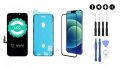 MULTIPACK - Čierny LCD displej iPhone 12 mini + lepka pod displej + 3D ochranné sklo + sada náradia